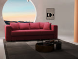 Canapea extensibilă dumonde cu ladă de depozitare si sezut confortabil din spuma HR, Gloria Bordoux 240x100 cm Fabrica