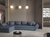 Colțar extensibil dumonde cu ladă de depozitare si sezut confortabil din spuma HR, Loana XL Enjoy Gri Antracit 335x185 cm Fabrica