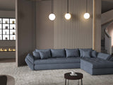 Colțar extensibil dumonde cu ladă de depozitare si sezut confortabil din spuma HR, Loana XL Enjoy Gri Antracit II 335x185 cm Fabrica
