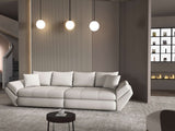 Canapea extensibilă dumonde cu ladă de depozitare si sezut confortabil din spuma HR, Loana Enjoy Bej 300x100 cm Fabrica