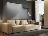 Canapea extensibilă dumonde cu ladă de depozitare si sezut confortabil din spuma HR, Dream Enjoy Bej 2 310x100 cm Fabrica