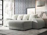 Colțar extensibil dumonde cu ladă de depozitare si sezut confortabil din spuma HR, Verona Ambience Alb II 290x185 cm Fabrica