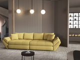 Canapea extensibilă dumonde cu ladă de depozitare si sezut confortabil din spuma HR, Loana Enjoy Melon 300x100 cm Fabrica