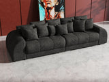 Canapea extensibilă dumonde cu 2 lăzi de depozitare si sezut confortabil din spuma HR, Big Sofa Verona Enjoy Kaki 02 310x100 cm Fabrica
