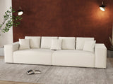 Canapea extensibilă dumonde cu ladă de depozitare si sezut confortabil din spuma HR, Dream Euphoria Alb 310x100 cm Fabrica