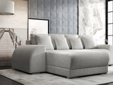 Colțar extensibil dumonde cu ladă de depozitare si sezut confortabil din spuma HR, Verona Zoom Gri 290x185 cm Fabrica