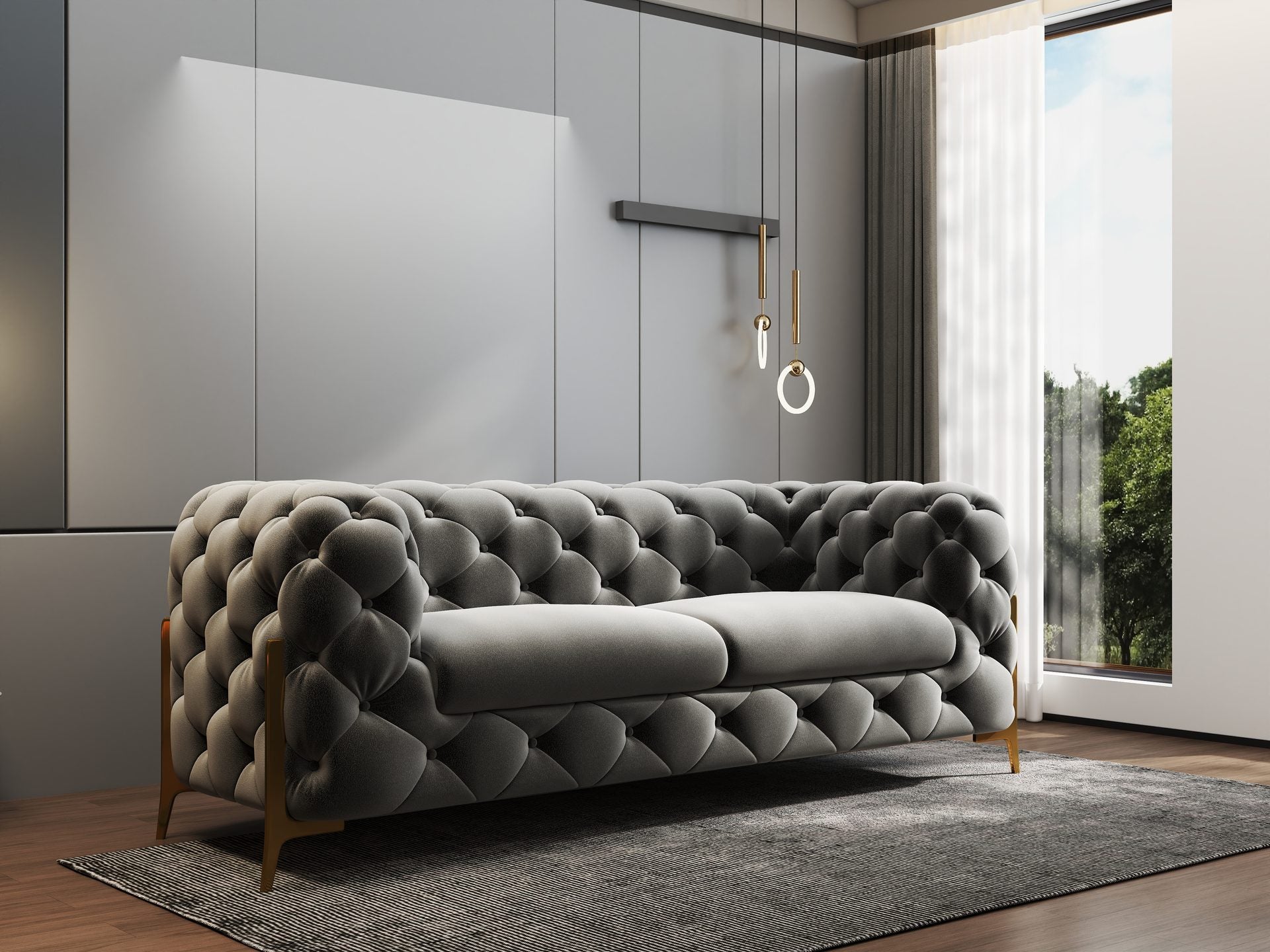 Canapea Dumonde Chelsea Bis SOFA 2.5 OS., ROYAL 27 -gri (ROP A109)