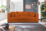 Canapea extensibilă cu ladă de depozitare Gloria Orange 250x100 cm | Dumonde Furniture & Deco Concept.