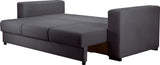 Canapea extensibila cu lada de depozitare Gloria Antracit 250x100 cm | Dumonde Furniture & Deco Concept.