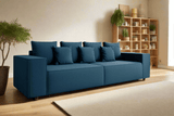 Canapea extensibilă dumonde cu ladă de depozitare si sezut confortabil din spuma HR, Dream Blue 310x100 cm