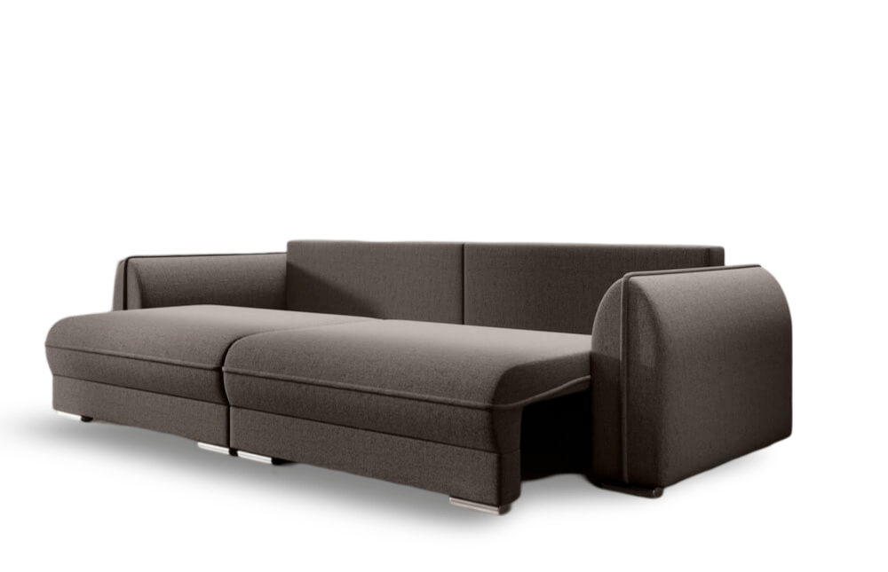 Canapea extensibilă dumonde cu ladă de depozitare si sezut confortabil din spuma HR, Denver Kaki 300x100 cm Fabrica