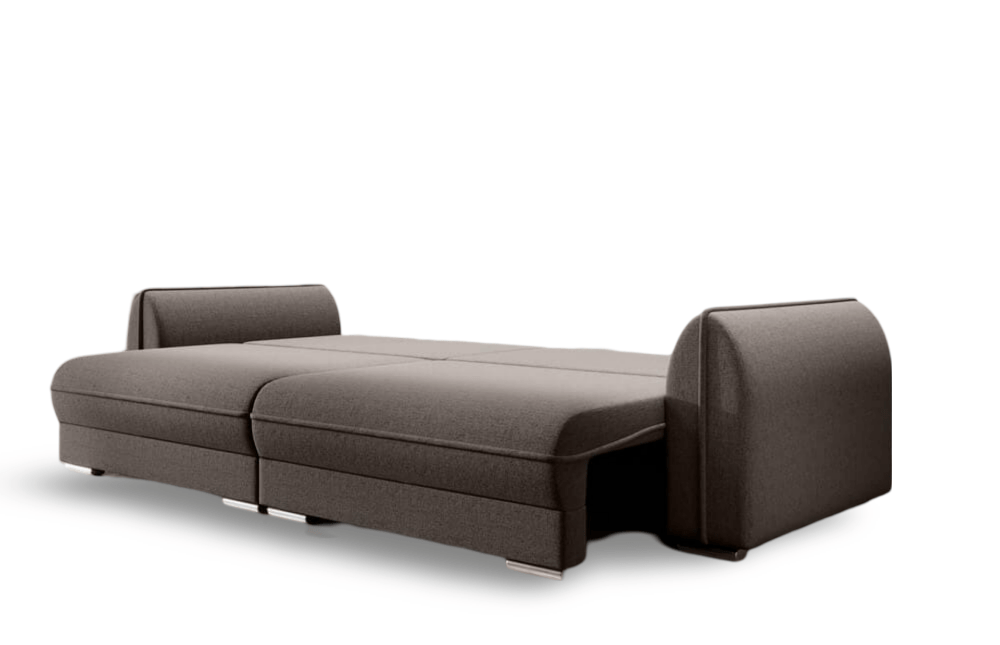 Canapea extensibilă dumonde cu ladă de depozitare si sezut confortabil din spuma HR, Denver Kaki 300x100 cm Fabrica