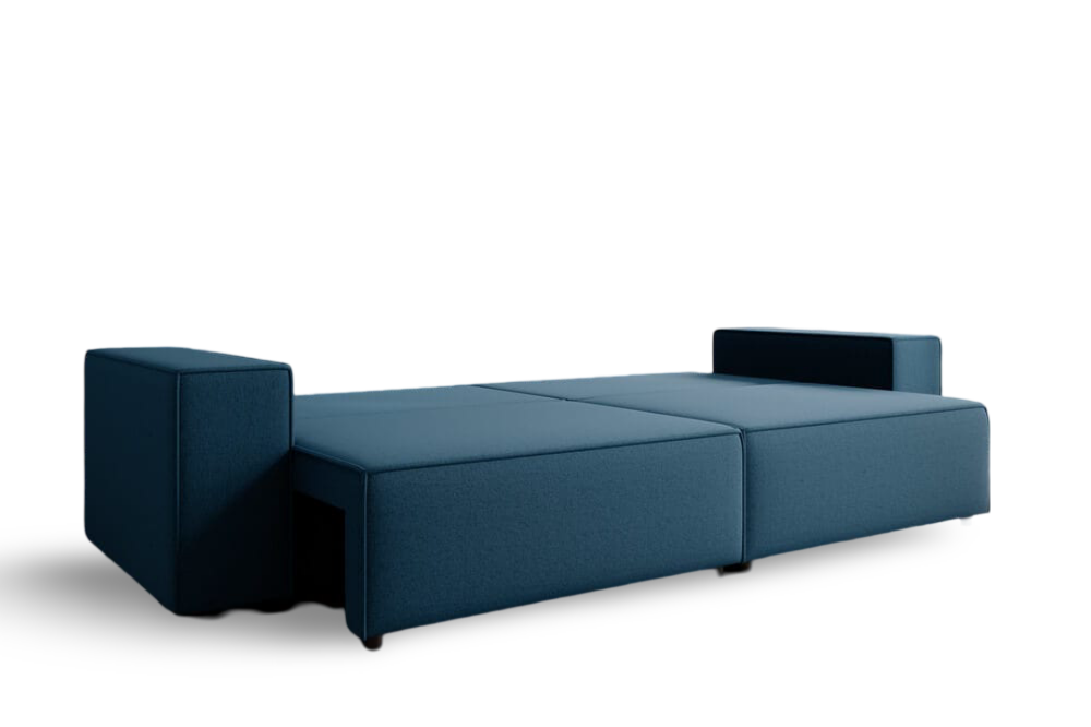 Canapea extensibilă dumonde cu ladă de depozitare si sezut confortabil din spuma HR, Dream Blue 310x100 cm