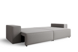 Canapea extensibilă dumonde cu ladă de depozitare si sezut confortabil din spuma HR, Dream Grey 310x100 cm