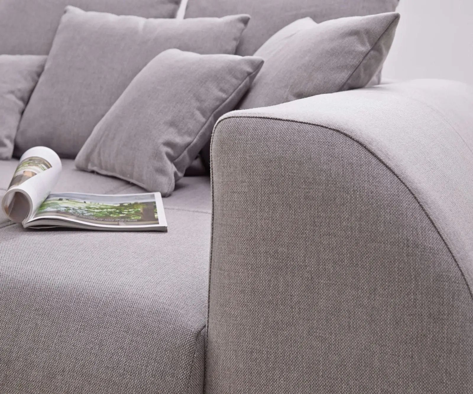 Canapea extensibilă dumonde cu 2 lăzi de depozitare si sezut confortabil din spuma HR, Verona Enjoy Grey 310x100 cm