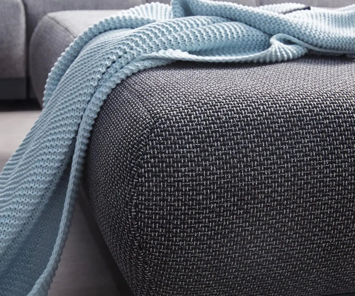 Canapea extensibilă dumonde cu 2 lăzi de depozitare si sezut confortabil din spuma HR, Verona Dark Grey 310x100 cm