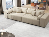 Canapea extensibilă dumonde cu ladă de depozitare si sezut confortabil din spuma HR, Marbela Enjoy Lux Bej XXL 295x100 cm fabrica