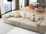 Canapea extensibilă dumonde cu ladă de depozitare si sezut confortabil din spuma HR, Marbela Enjoy Lux Bej XXL 295x100 cm fabrica