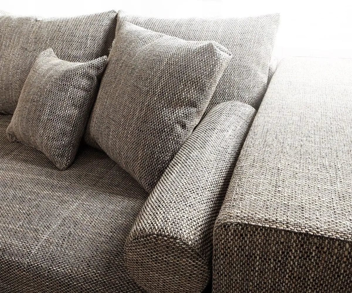 Canapea extensibilă dumonde cu ladă de depozitare si sezut confortabil din spuma HR, Marbela Magma Grey XXL 295x100 cm