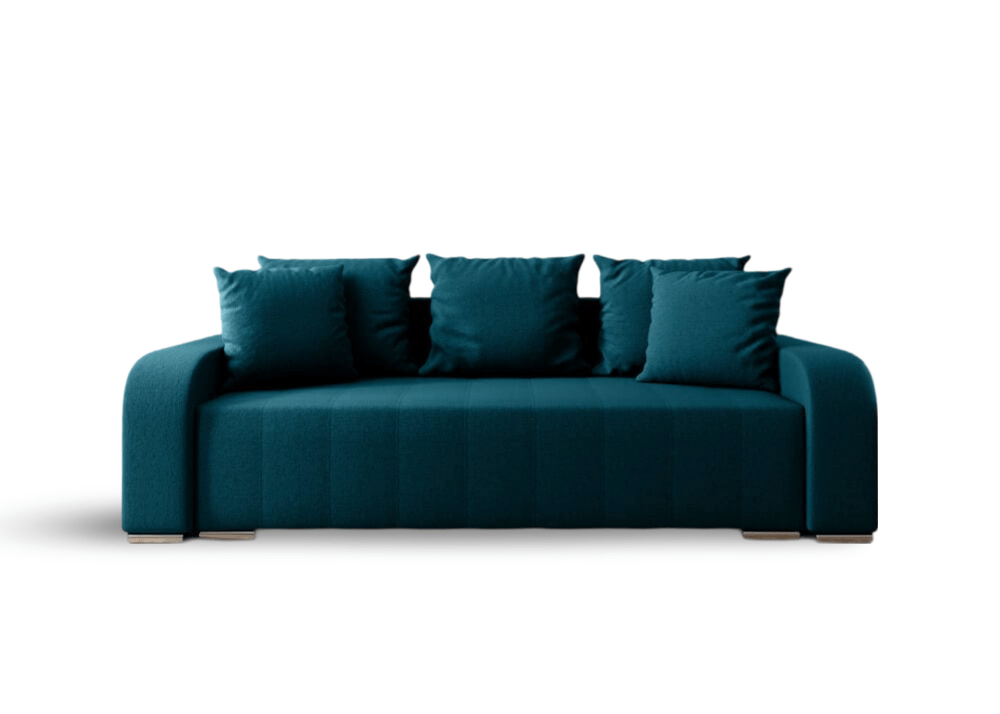 Canapea extensibilă dumonde cu ladă de depozitare si sezut confortabil din spuma HR, Sofia Verde 240x100 cm Fabrica