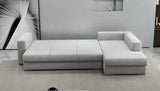 Colțar extensibil dumonde cu ladă de depozitare si sezut confortabil din spuma HR, Gloria Gri Euphoria II 320x183 cm Fabrica