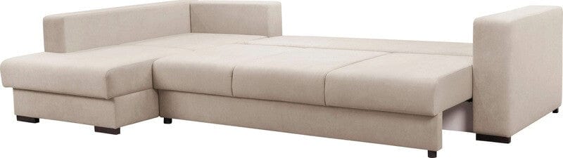 Colțar extensibil cu ladă de depozitare Gloria Beige 325x195 cm | Dumonde Furniture & Deco Concept.