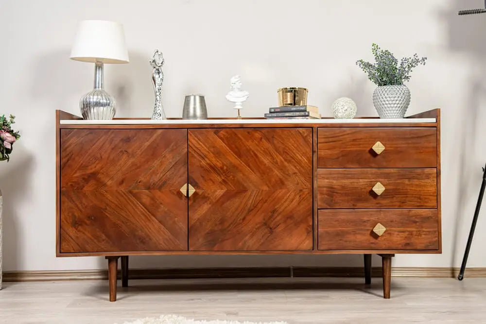Comodă Dado din lemn de acacia 150 x 45 x 75 cm AMB