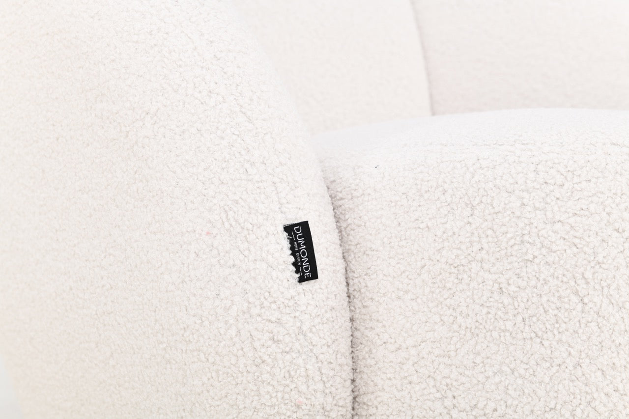 Fotoliu dumonde tapitat Gri modern Dante 85x88cm ULK