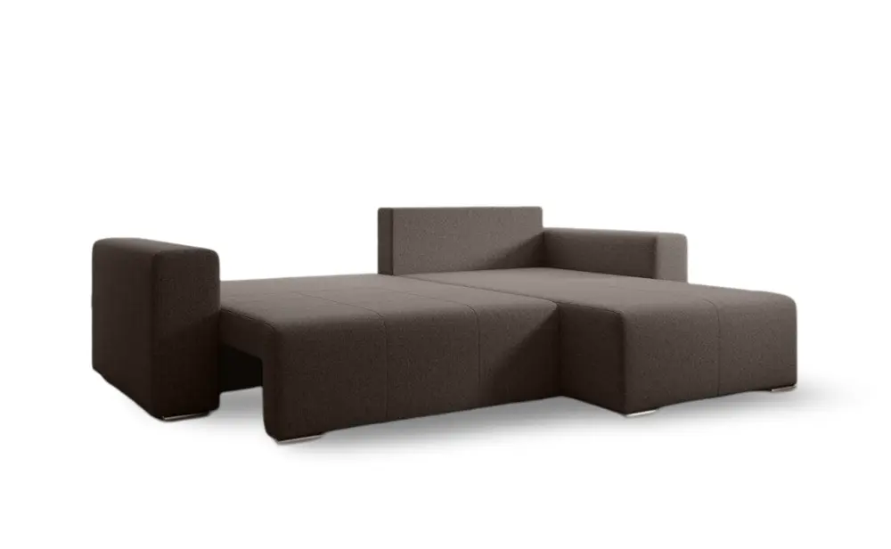 Colțar extensibil dumonde cu ladă de depozitare si sezut confortabil din spuma HR, Marbela Kaki II 275x185 cm Fabrica