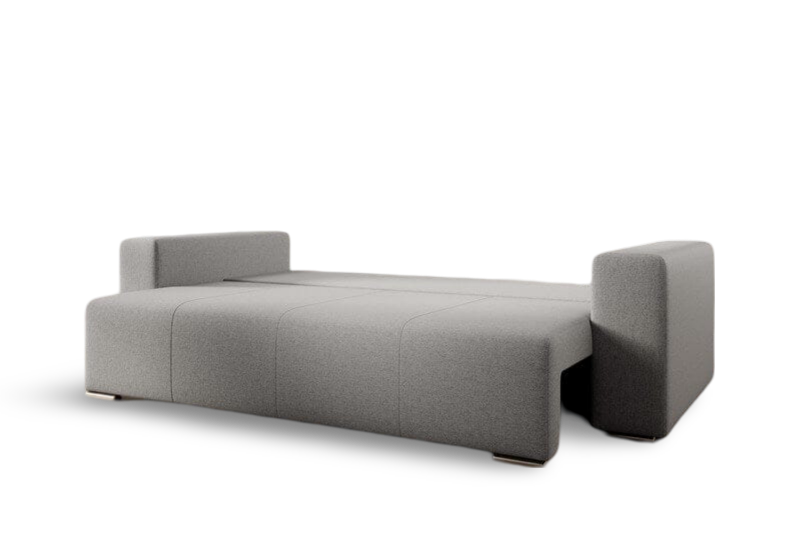Canapea extensibilă dumonde cu ladă de depozitare si sezut confortabil din spuma HR, Marbela New Grey 245x100 cm