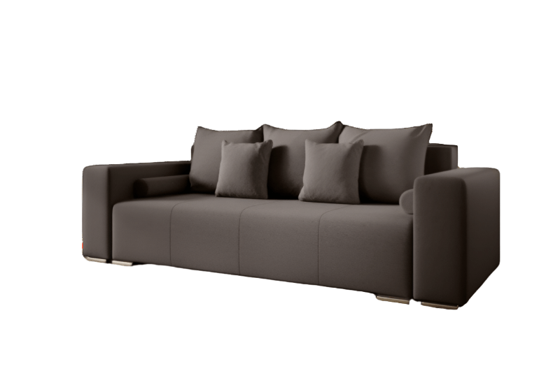 Canapea extensibilă dumonde cu ladă de depozitare si sezut confortabil din spuma HR, Marbela Kaki 245x100 cm