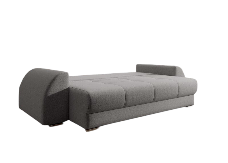 Canapea extensibilă dumonde cu ladă de depozitare si sezut confortabil din spuma HR, Verona New Grey 260x100 cm