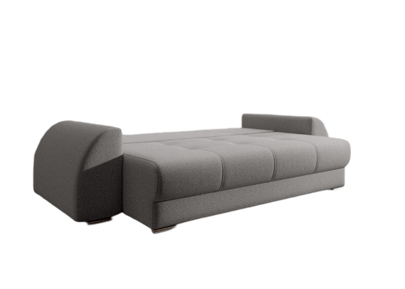 Canapea extensibilă dumonde cu ladă de depozitare si sezut confortabil din spuma HR, Verona New Grey 260x100 cm Fabrica