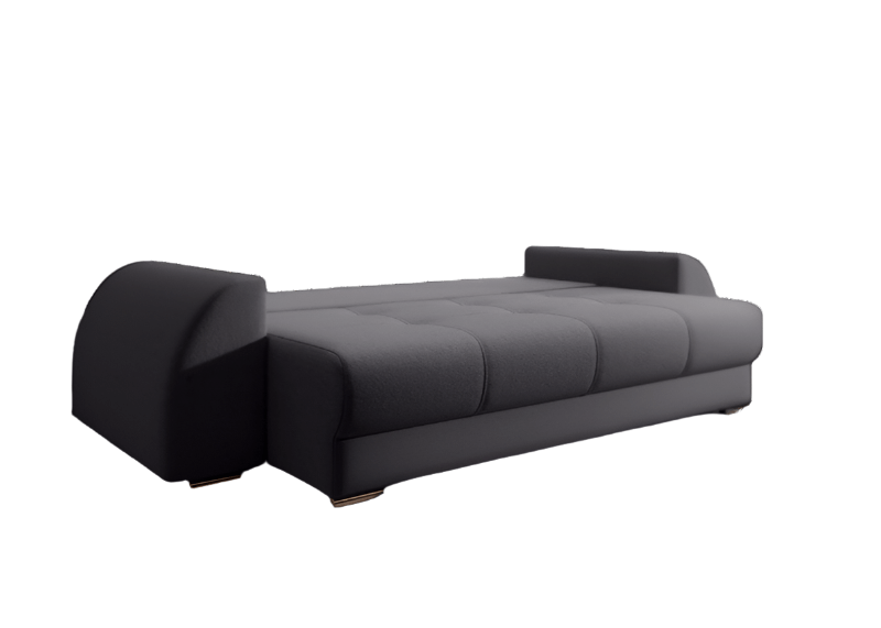 Canapea extensibilă dumonde cu ladă de depozitare si sezut confortabil din spuma HR, Verona Graphite 260x100 cm Fabrica