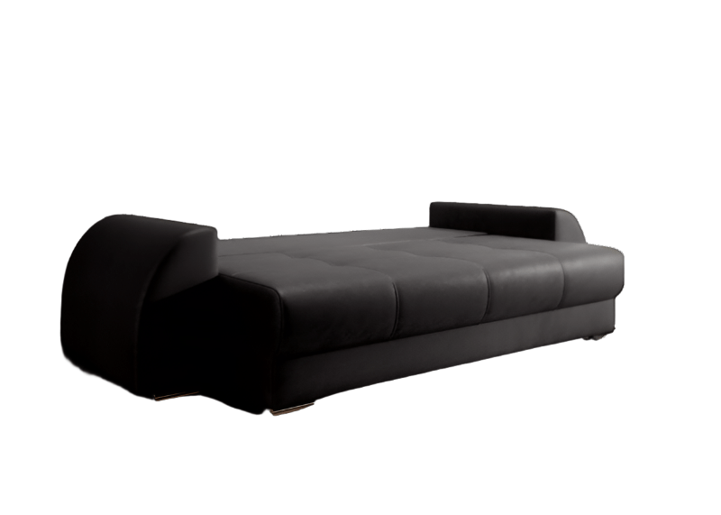 Canapea extensibilă dumonde cu ladă de depozitare si sezut confortabil din spuma HR, Verona Antracit 260x100 cm Fabrica