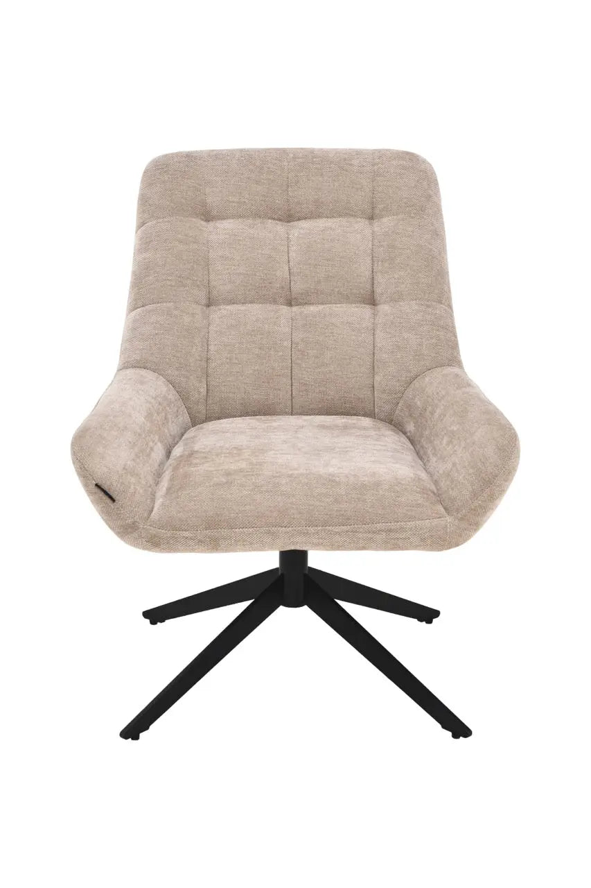 Fotoliu dumonde tapitat Bej modern Enzo 76x70cm ULK