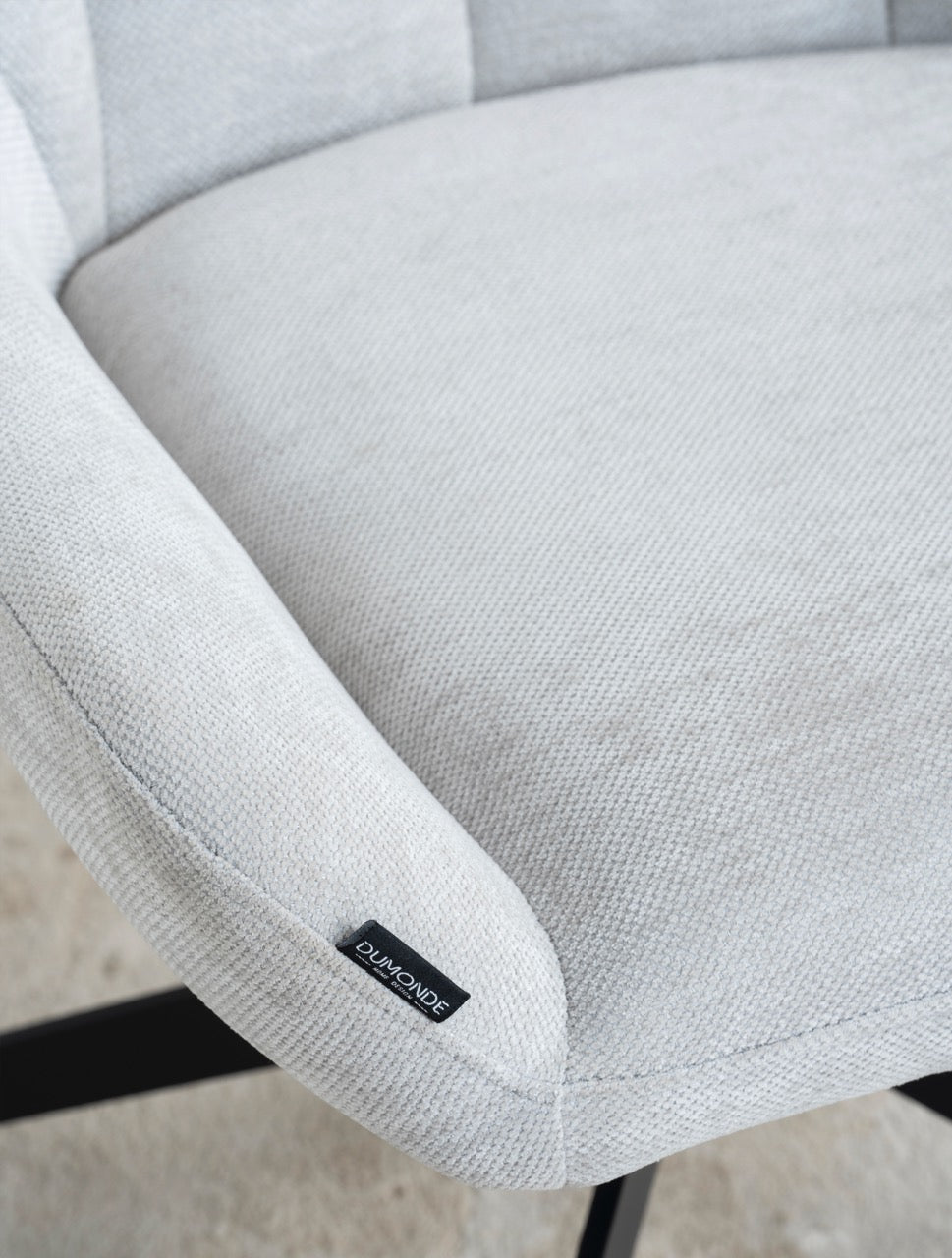 Fotoliu dumonde tapitat Gri modern Enzo 76x70cm ULK