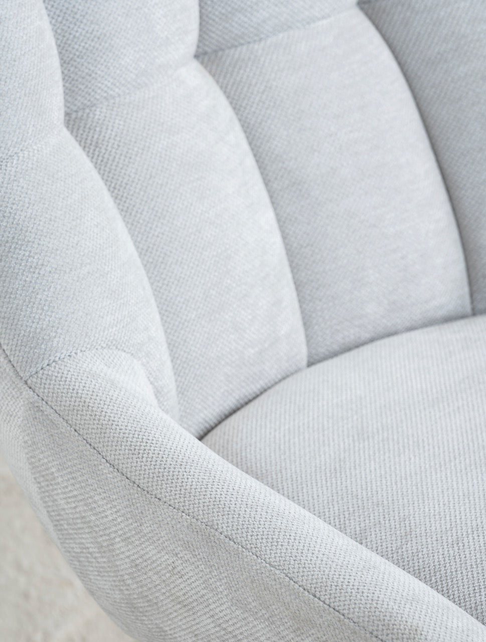 Fotoliu dumonde tapitat Gri modern Enzo 76x70cm ULK