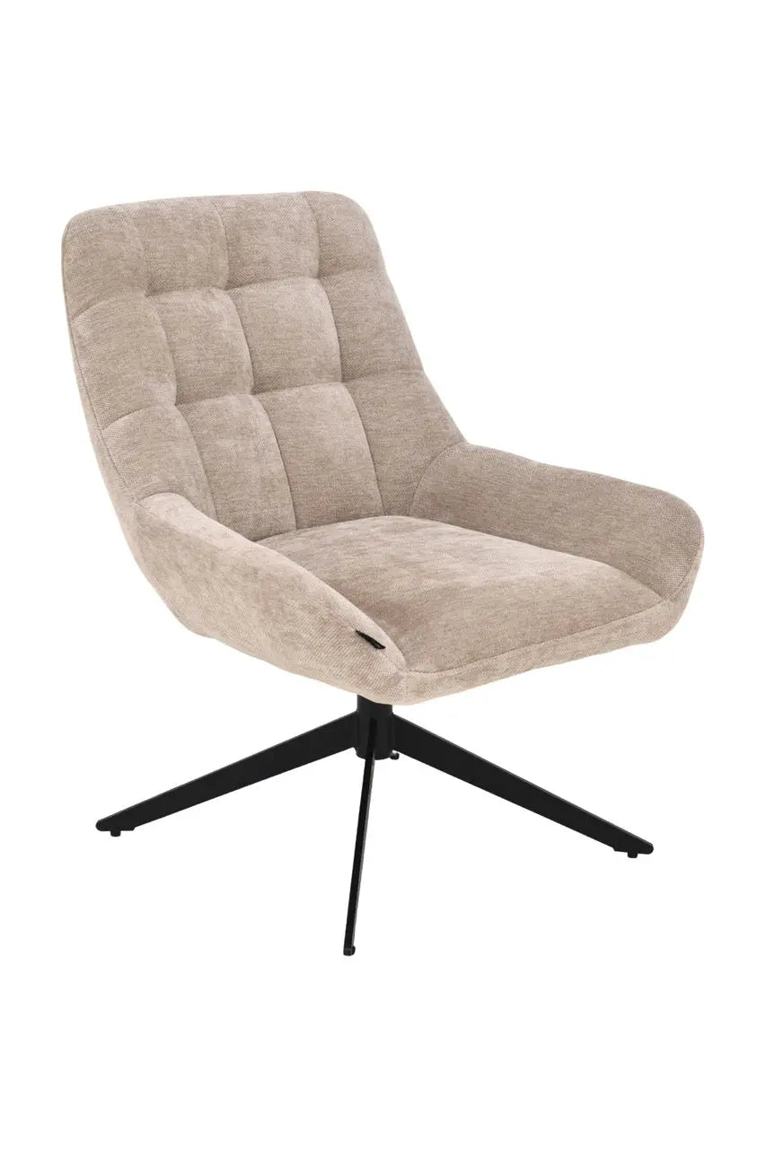 Fotoliu dumonde tapitat Bej modern Enzo 76x70cm ULK