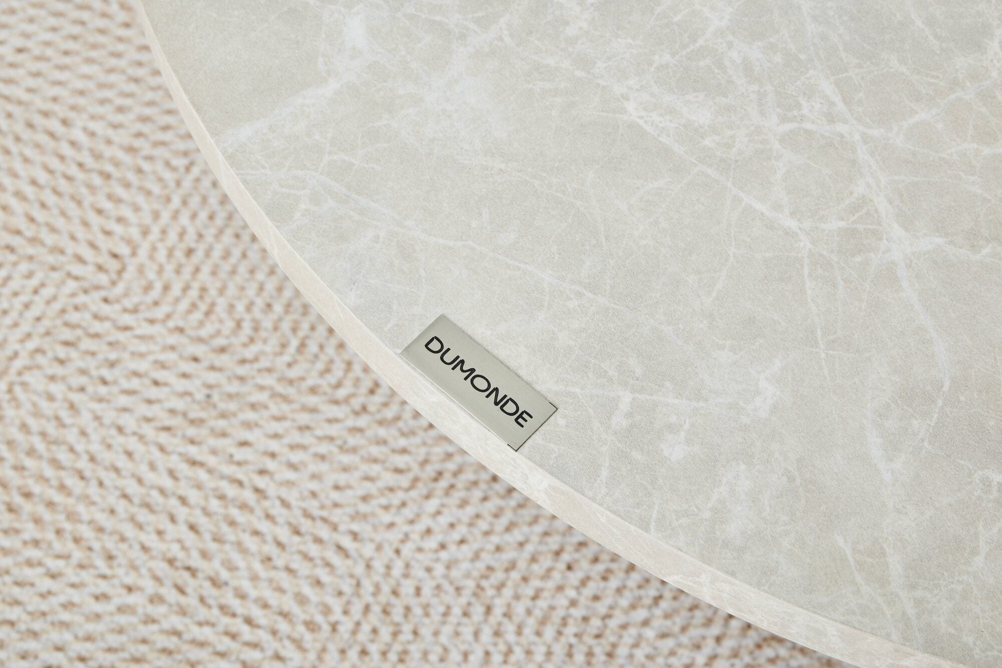 Set 2 mese dumonde picioare metalice si blat ceramic si blat MDF Nexo 60x60 cm