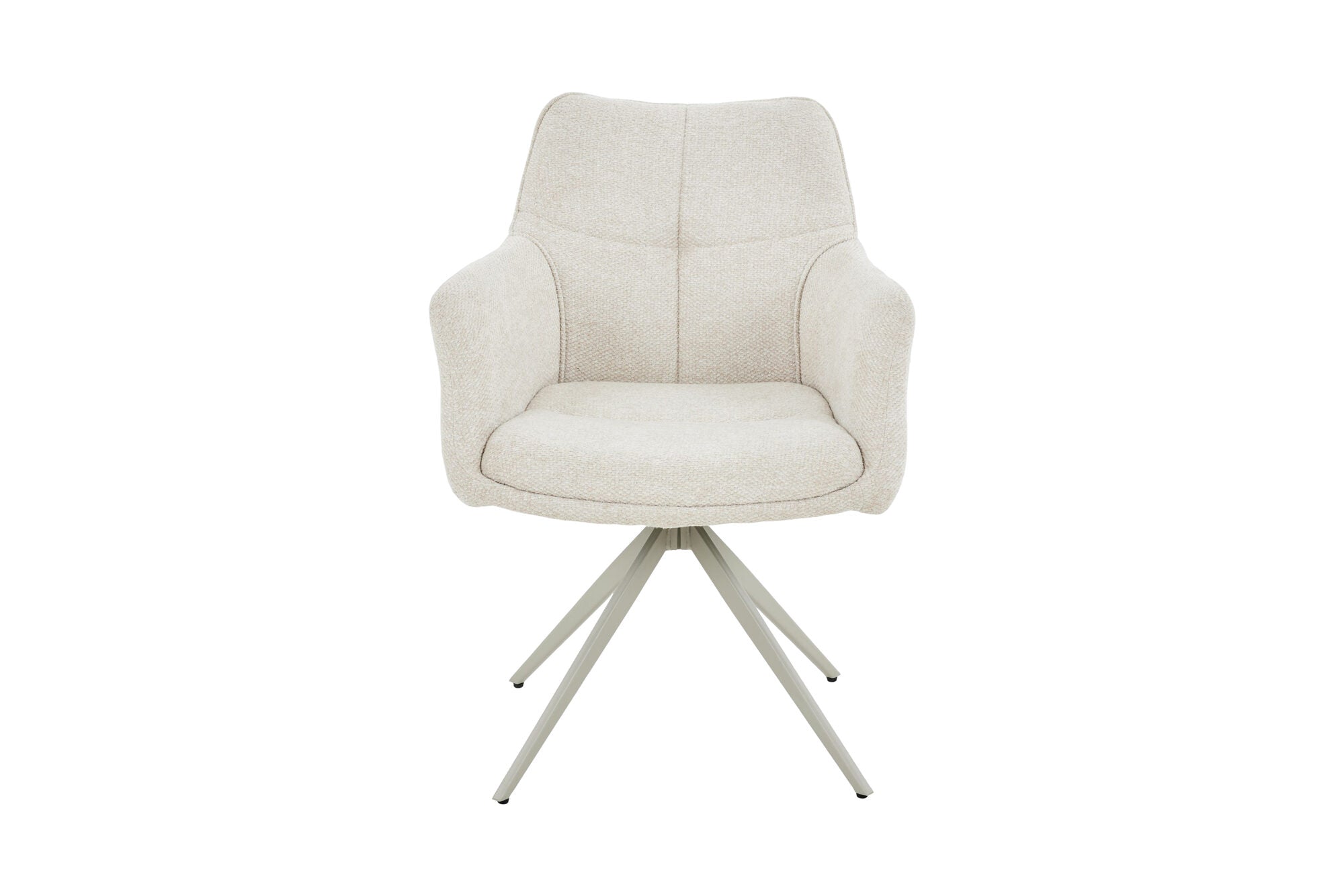 Scaun tapitat cu stofa si picioare metalice Guido 62x84 cm