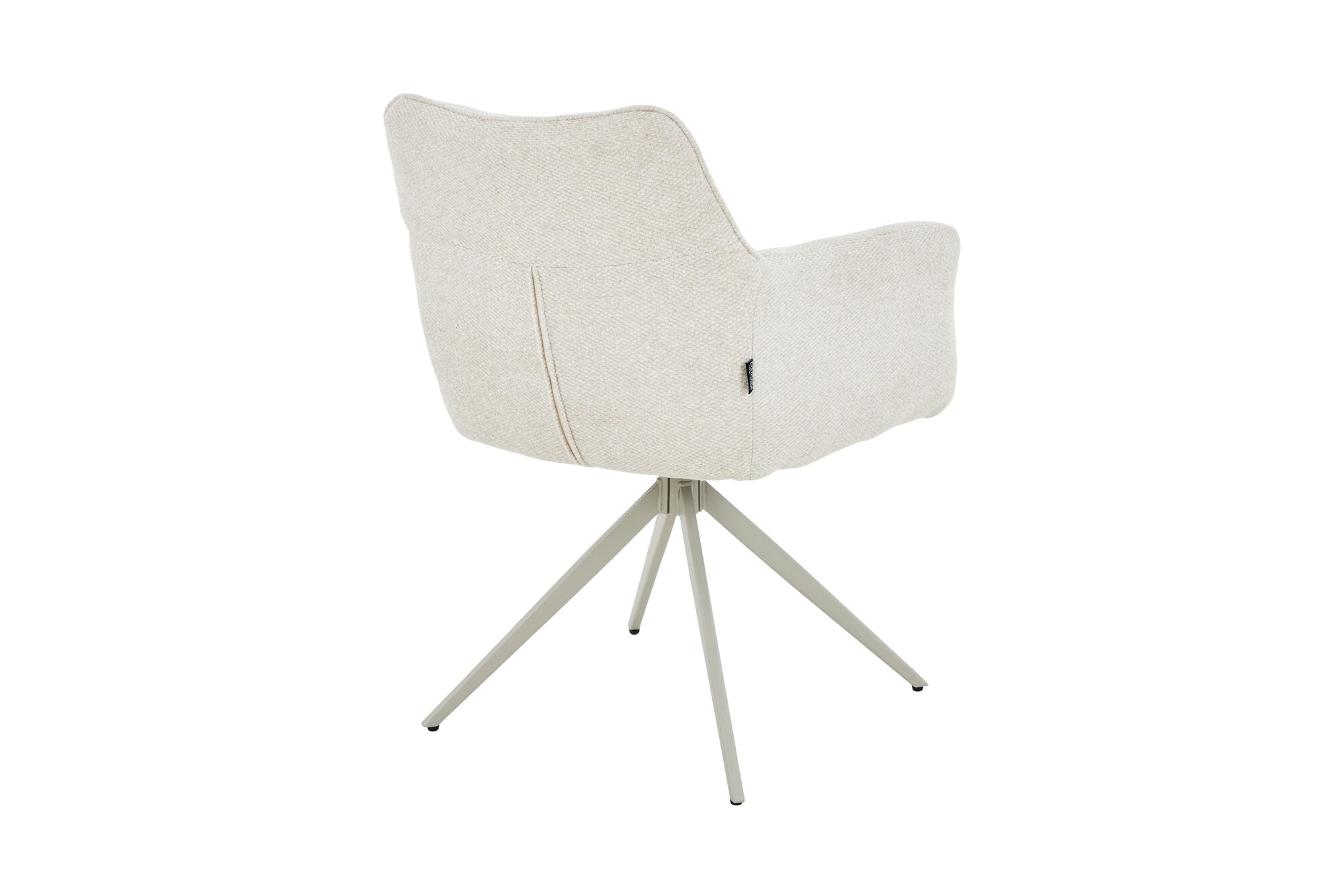 Scaun tapitat cu stofa si picioare metalice Guido 62x84 cm