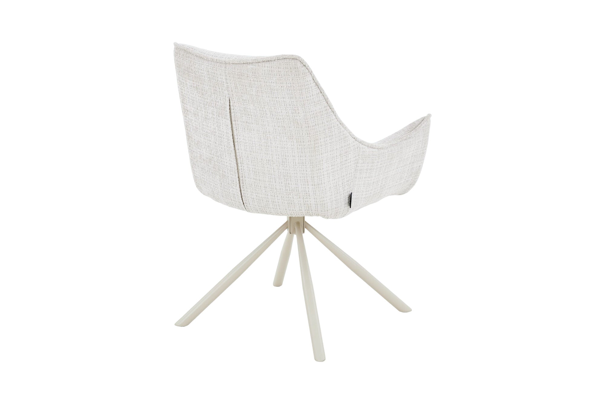 Scaun tapitat cu stofa si picioare metalice Loft 61x64 cm