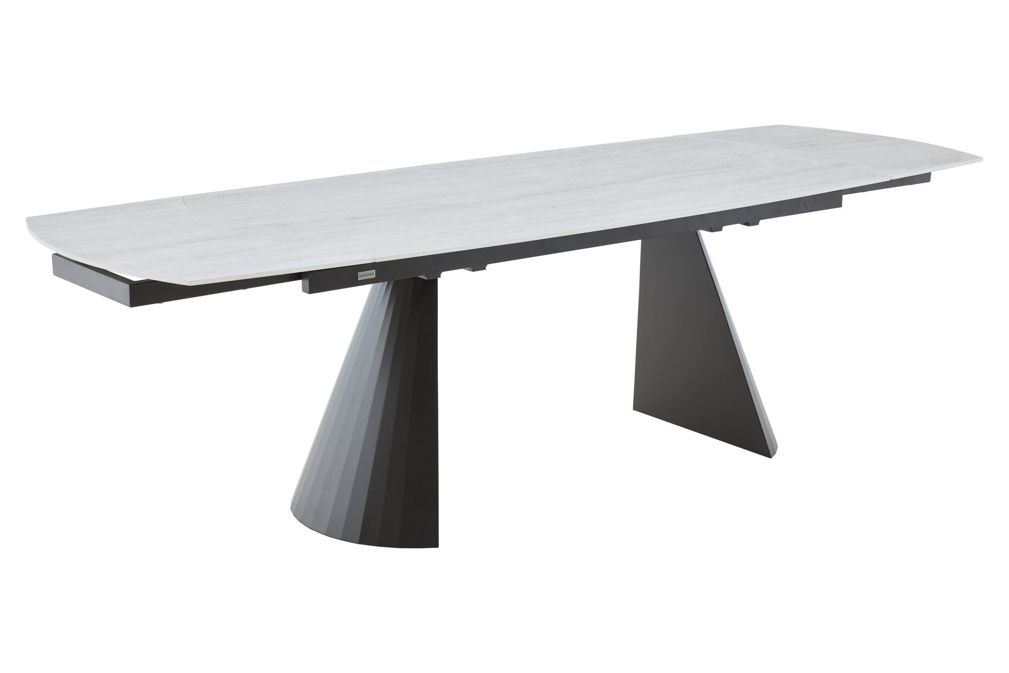 Masa extensibila dumonde cu picioare metalice si blat ceramic si  blat ceramic Oslo 180-260x90 cm