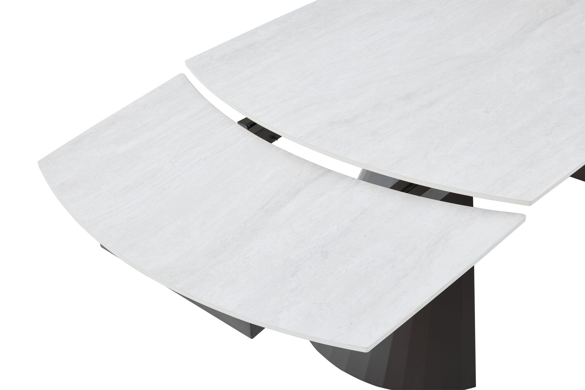 Masa extensibila dumonde cu picioare metalice si blat ceramic si  blat ceramic Oslo 180-260x90 cm