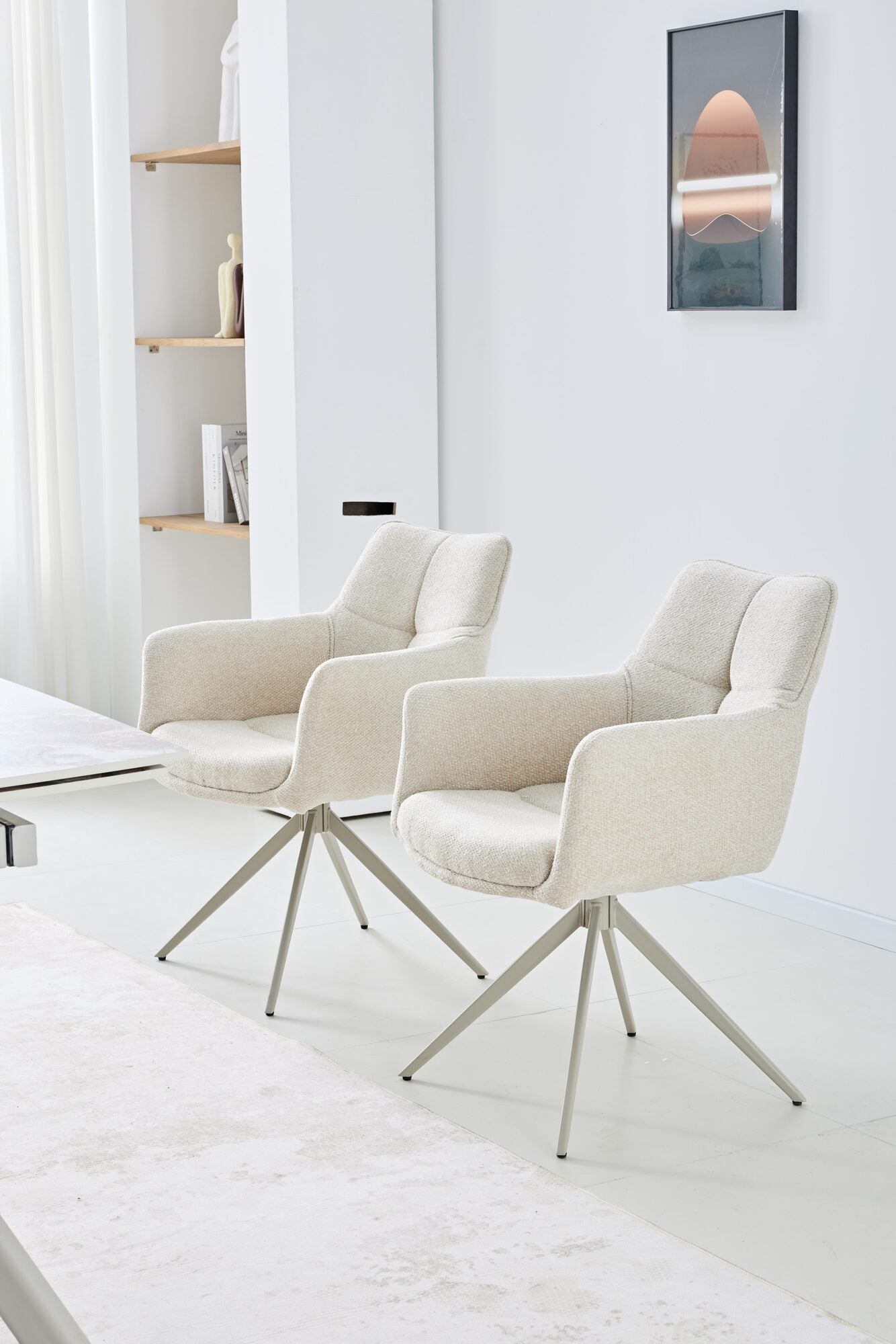 Masa extensibila dumonde cu picioare metalice si blat ceramic Solis 160-240x90 cm