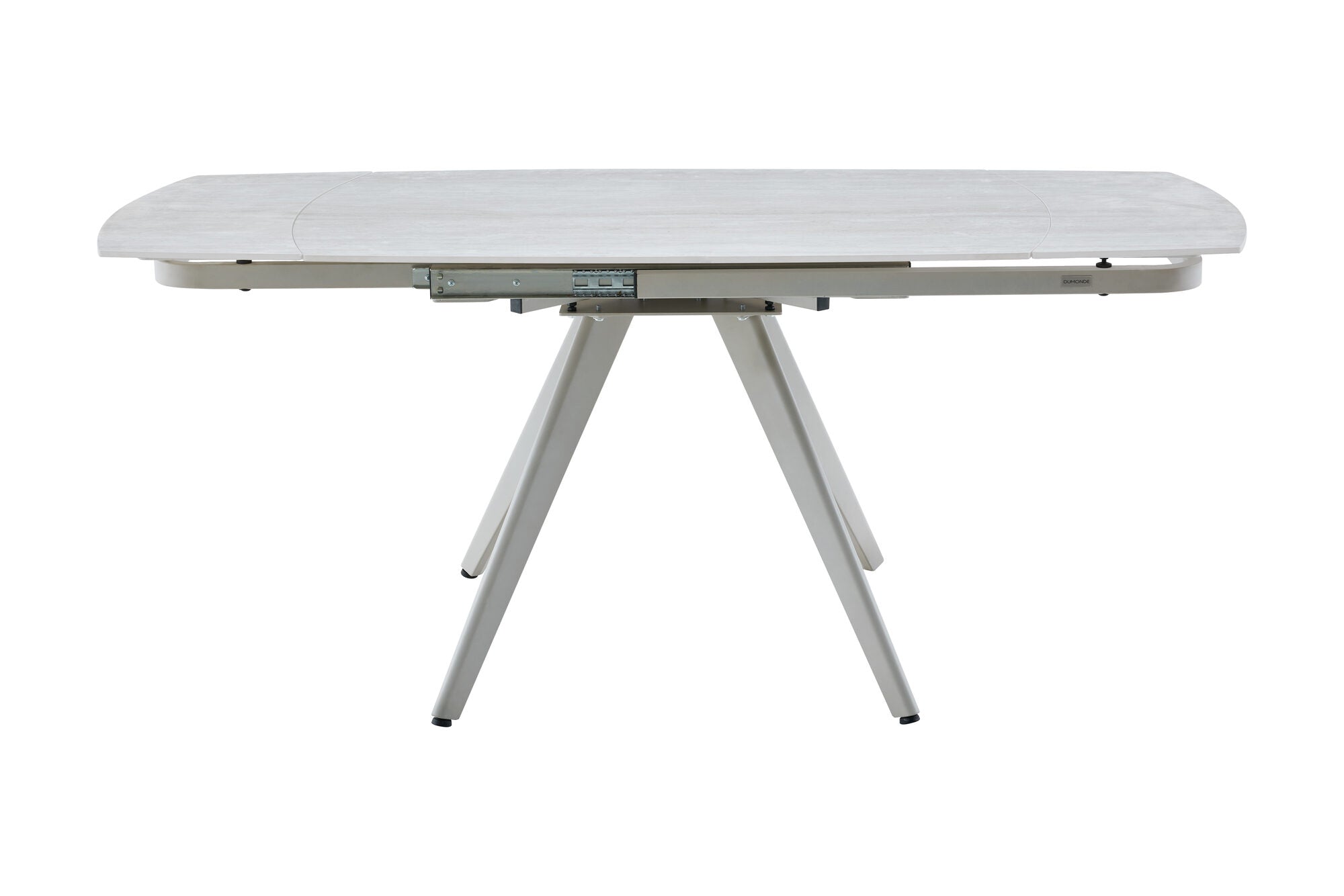 Masa extensibila dumonde cu picioare metalice si blat ceramic Umbra 120-180x80 cm