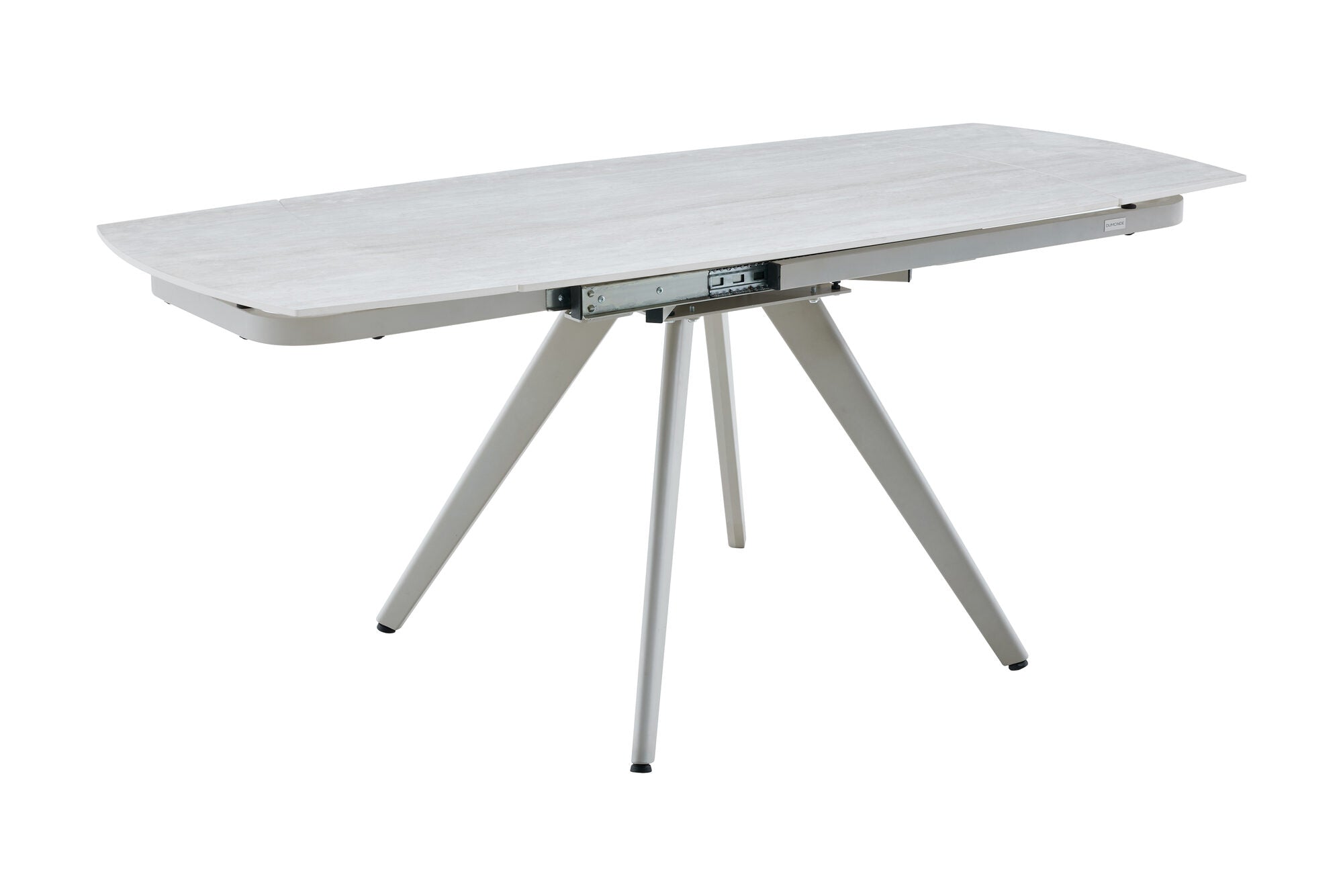 Masa extensibila dumonde cu picioare metalice si blat ceramic Umbra 120-180x80 cm