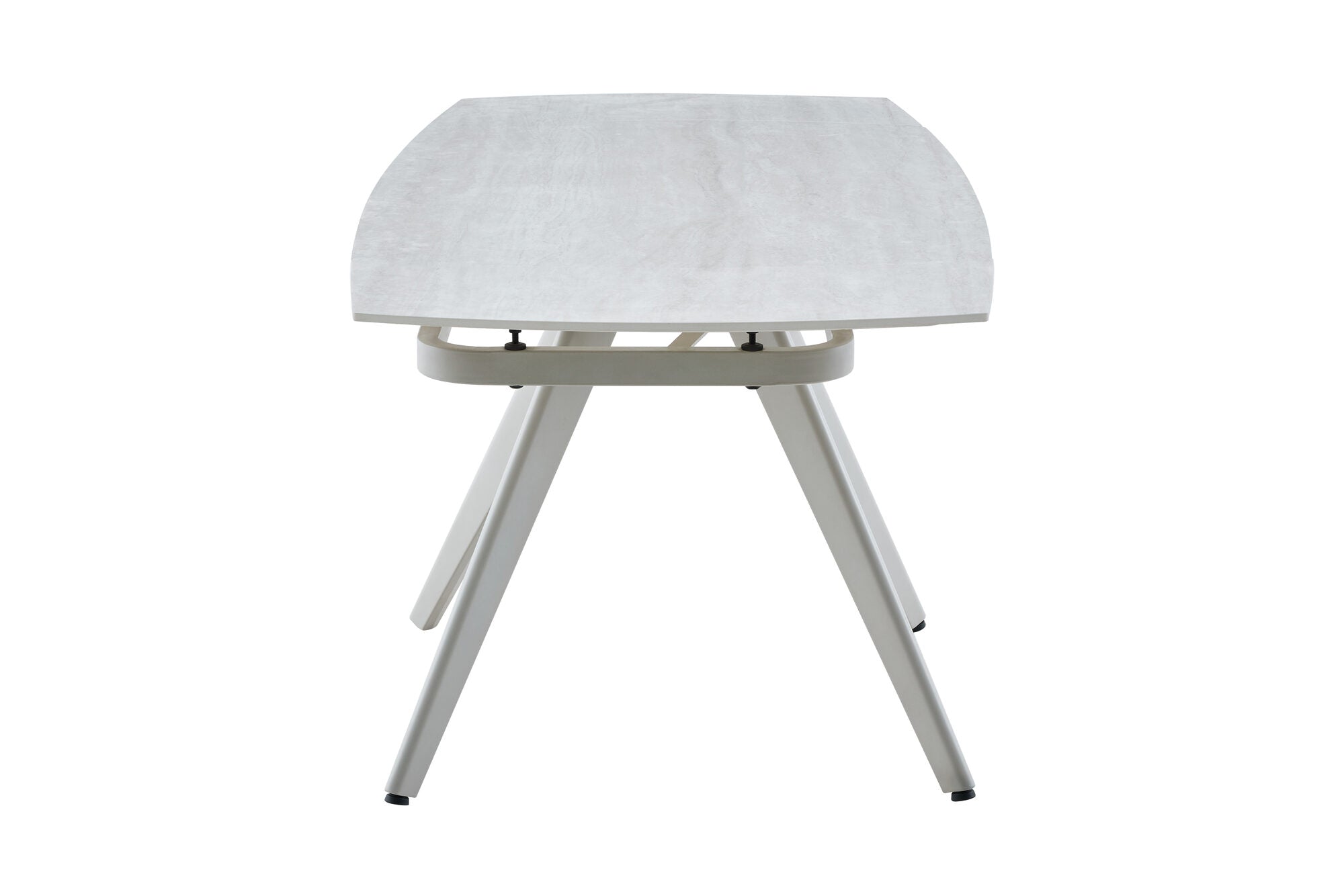 Masa extensibila dumonde cu picioare metalice si blat ceramic Umbra 120-180x80 cm