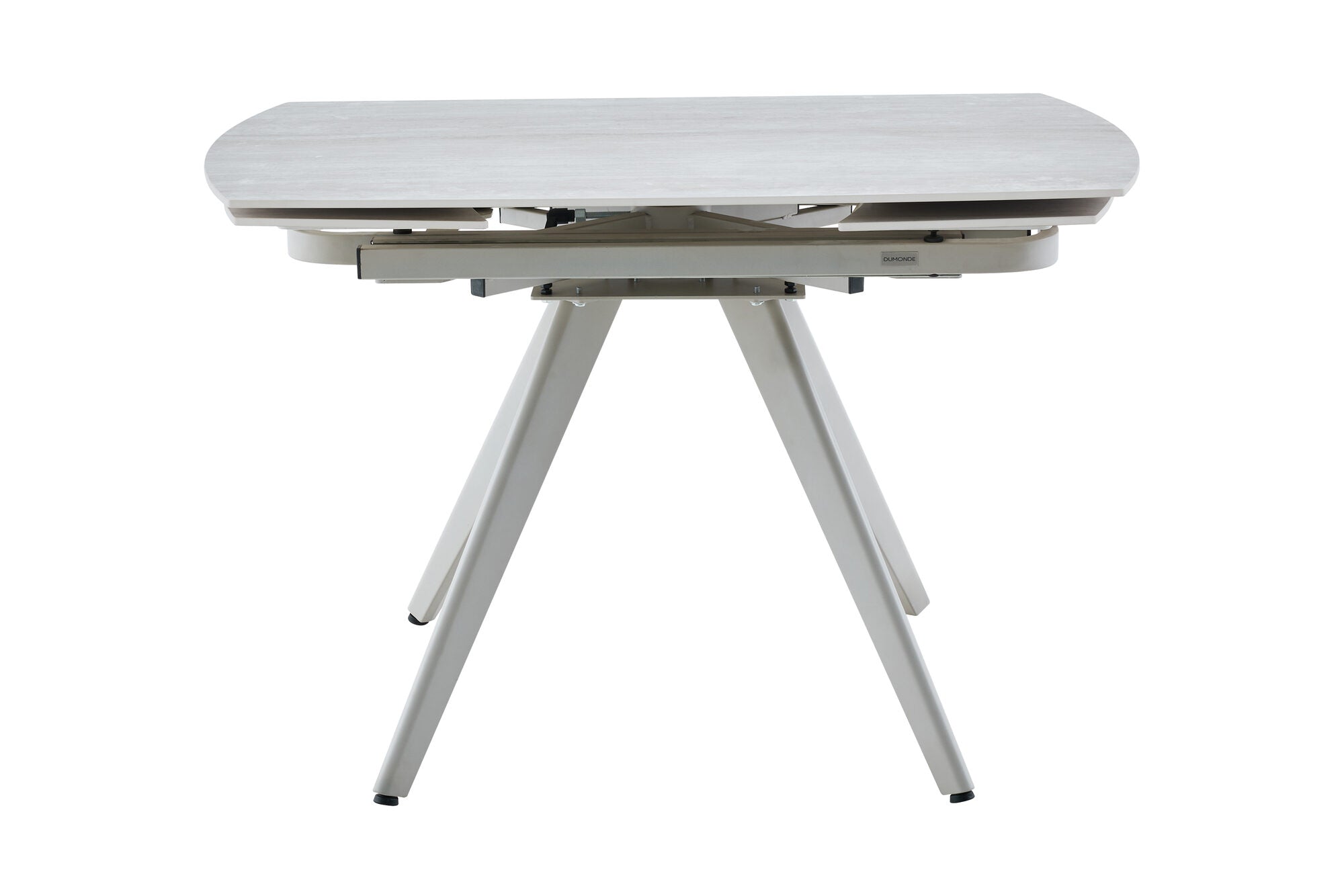 Masa extensibila dumonde cu picioare metalice si blat ceramic Umbra 120-180x80 cm